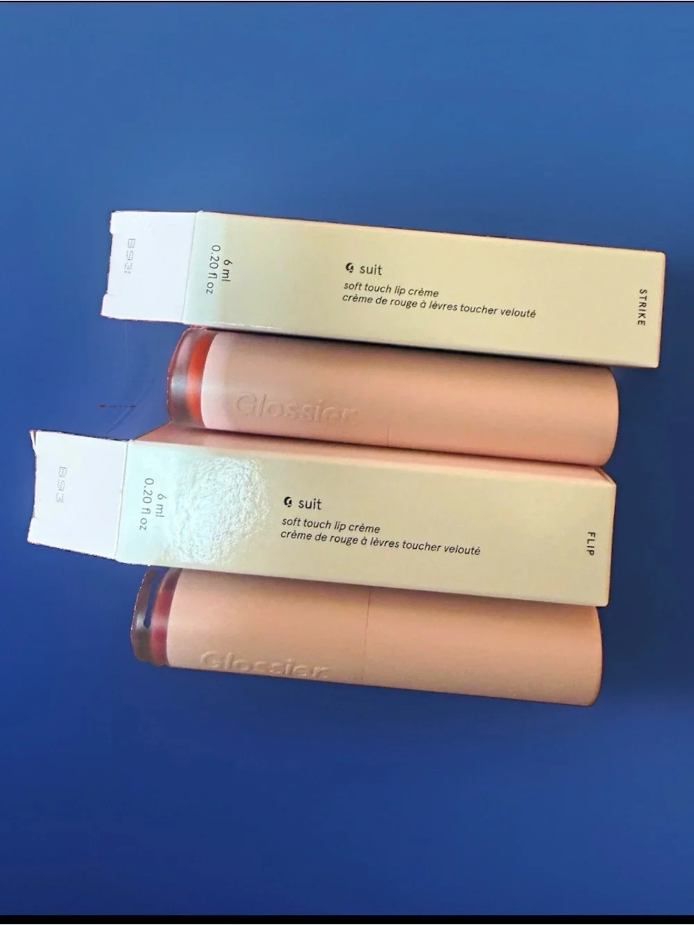 Glossier GSuit Matte Liquid Lip Creme,Flip/Strike 0.2 fl oz price for 1 lipstick